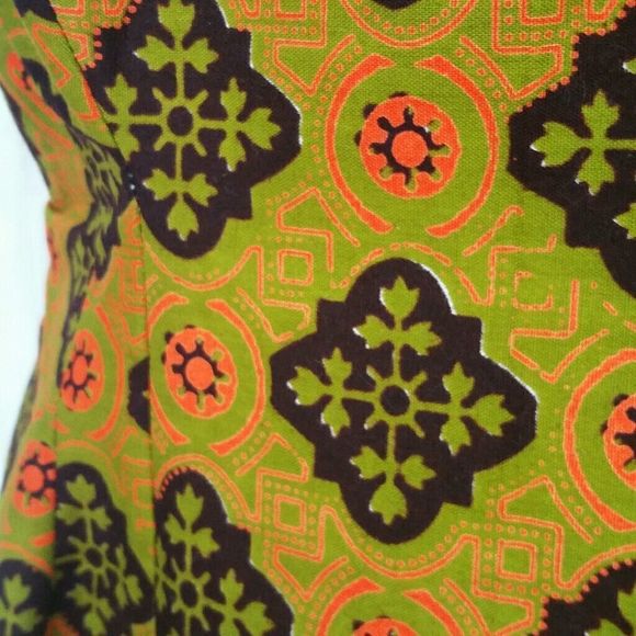 African Printed Fit and Flare Handmade Custom Made Dress - Picture 6 of 8